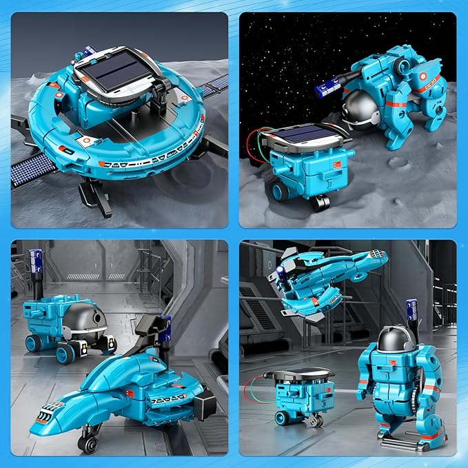 “6-in-1 Solar Robot Toys – Educational STEM Learning Kit for Kids”