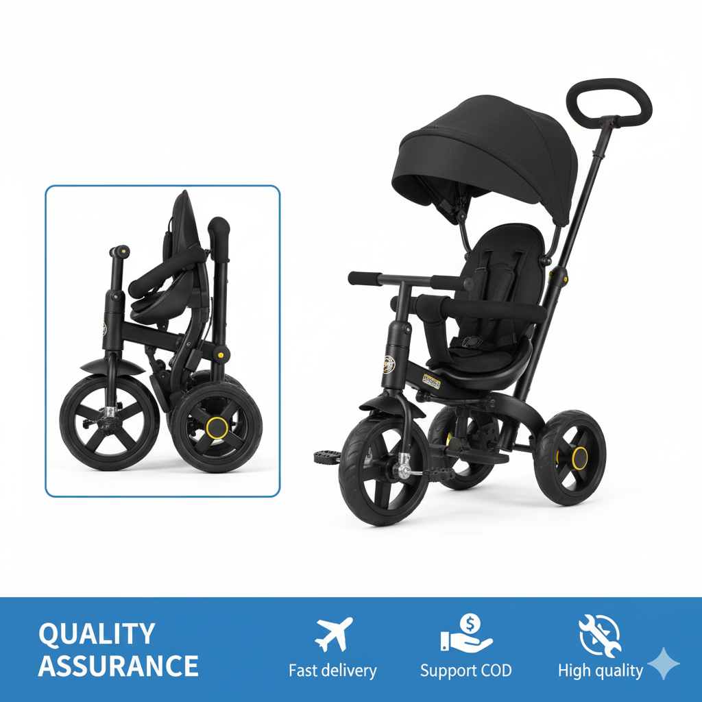Baby Foldable Stroller – Lightweight & Portable Baby Pram for Travel