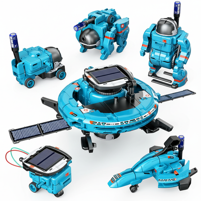 “6-in-1 Solar Robot Toys – Educational STEM Learning Kit for Kids”