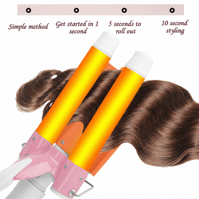 3-in-1 Electric Heating Hair Curler | Curl, Straighten & Volumize Easily