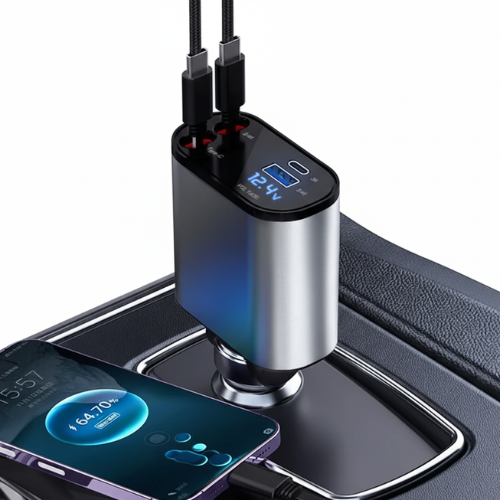 4-in-1 Retractable Fast Charger