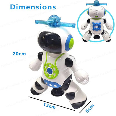 FunBlast Dancing Robot – LED Music Robot Toy for Boys & Girls