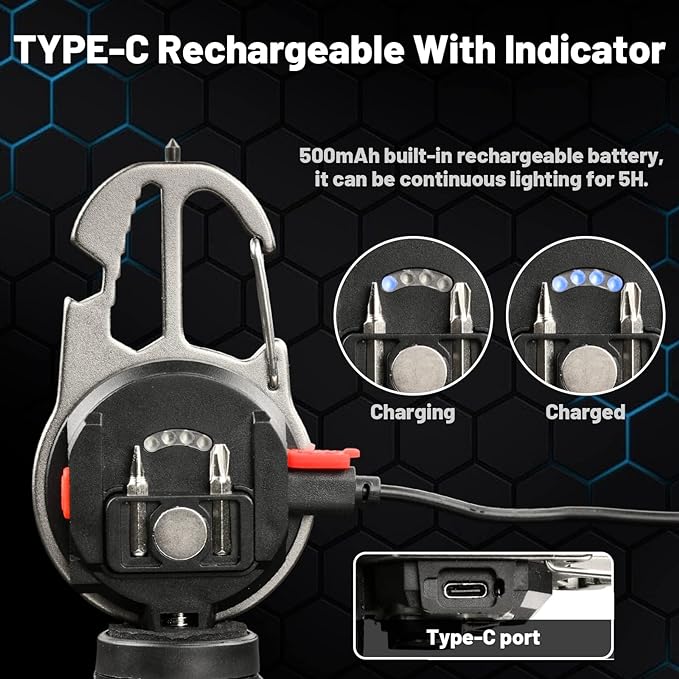 Mini LED Work Light – Rechargeable Tripod Lamp